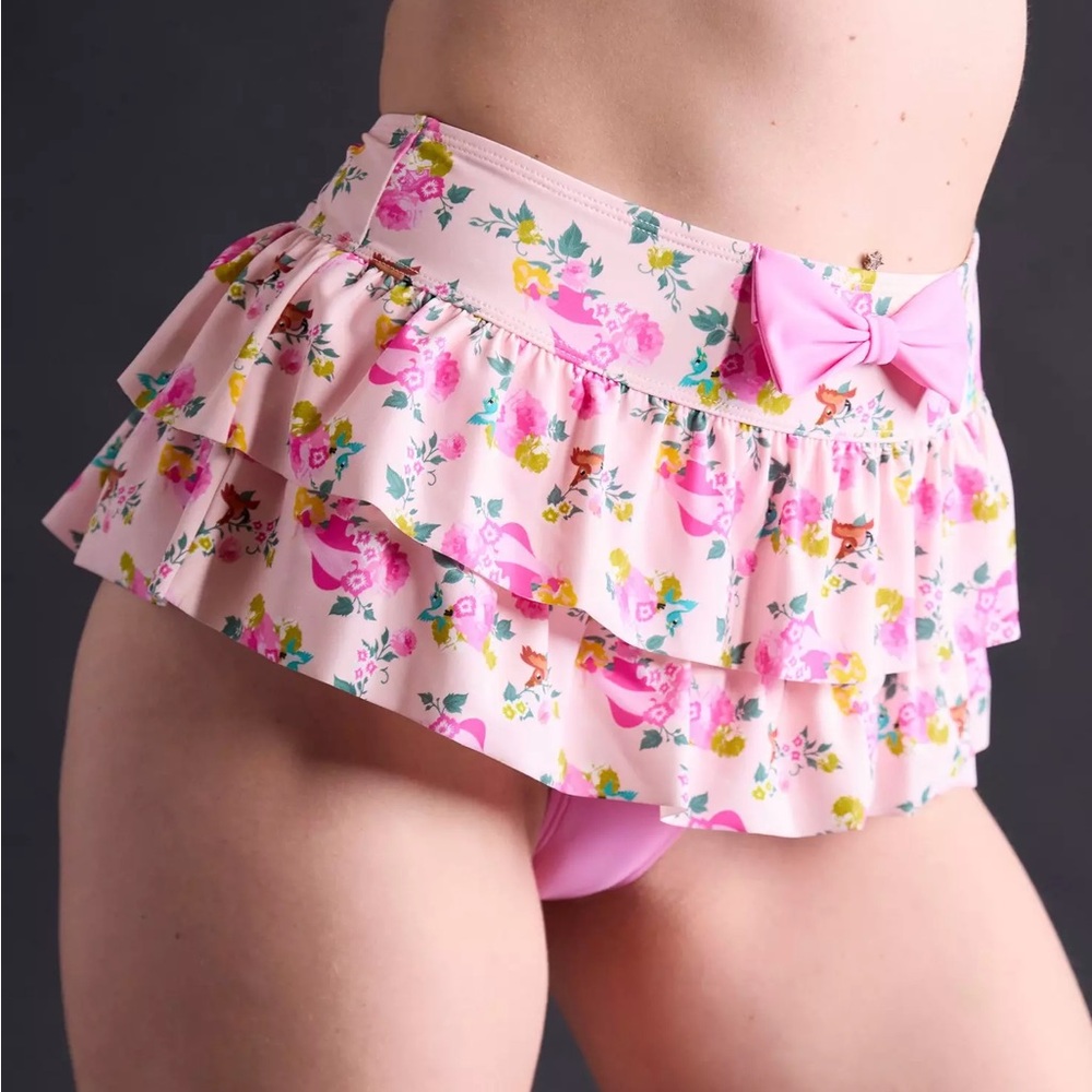 Disney Sleeping Beauty Aurora Floral Skirted Swim Bottoms‎ Hot Topic